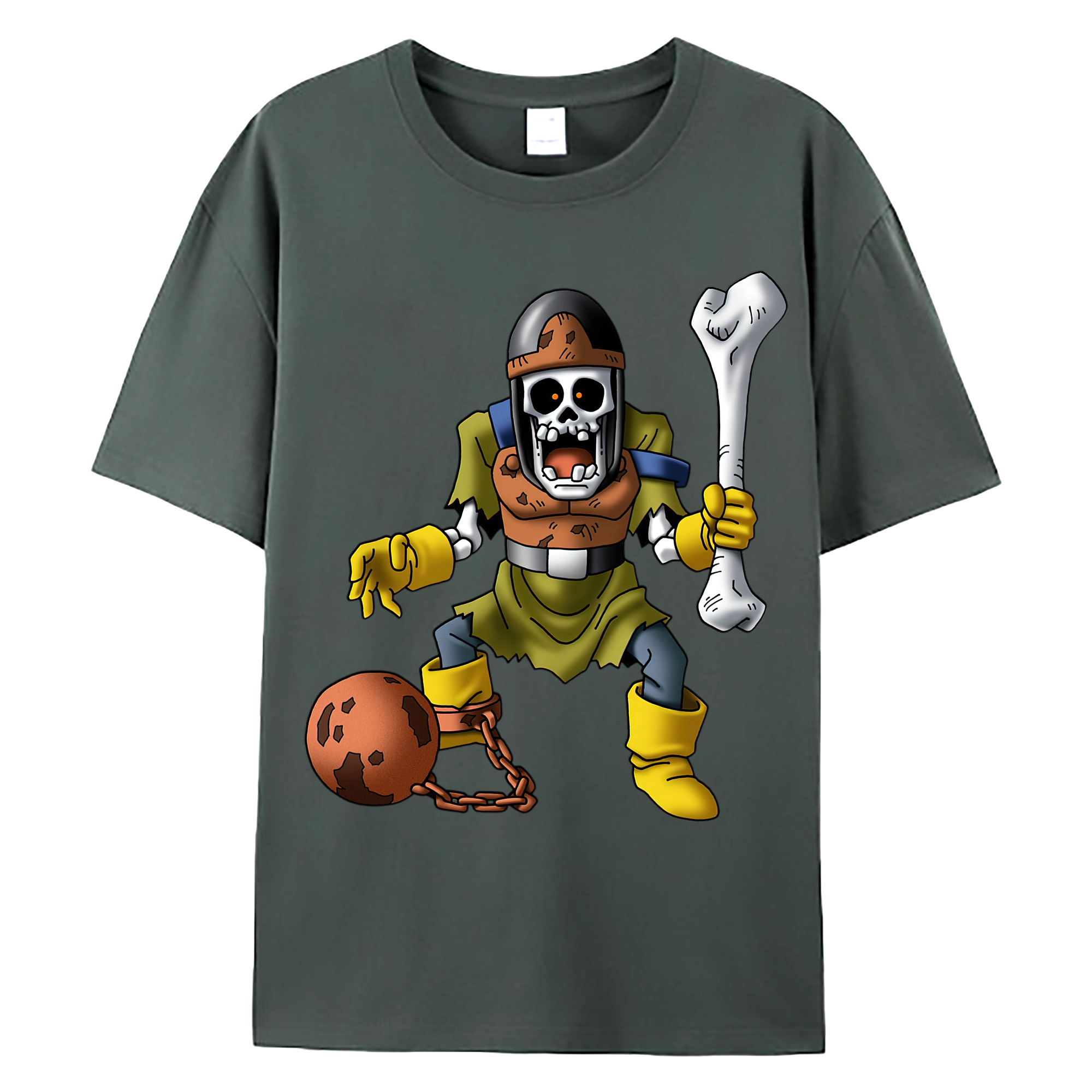 （画像用） ドラゴンクエスト Doragon Kuesuto Dragon Quest 綿100％ メンズ半袖Tシャツ｜肌触りやわらか＆通気性